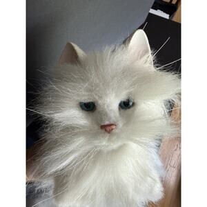 2002 FurReal Friends White Persian Cat Tiger Electronics AS IS Plush